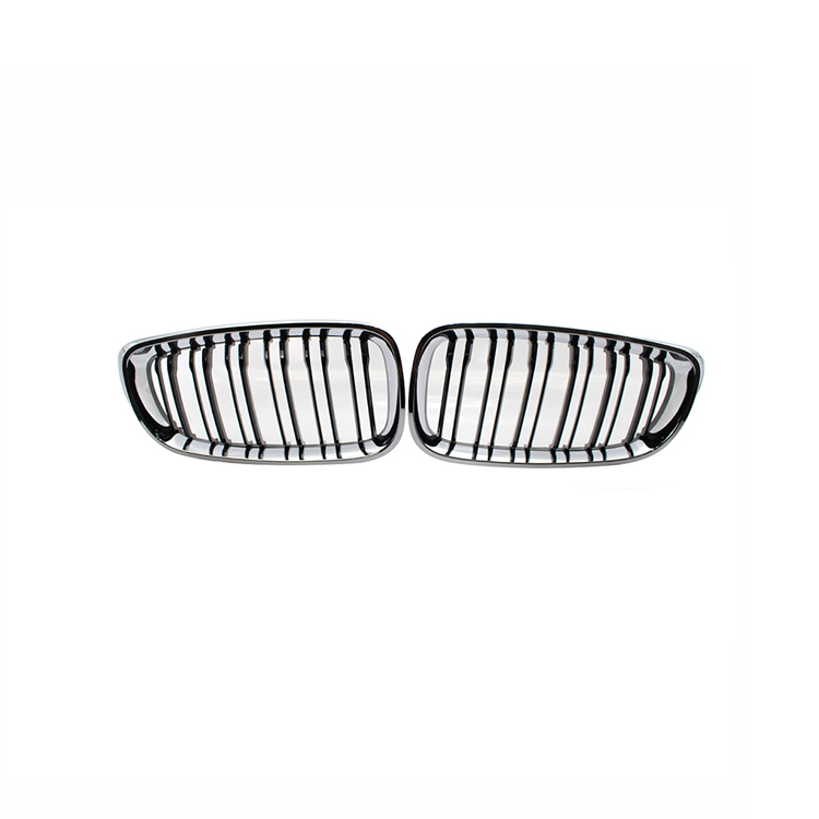 Hot Sale Auto Parts Double Slat Chrome Black Front Bumper Mesh Grille Car Front Grille Fit for BMW 3 Series F34 GT 2012-IN
