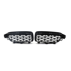 Car Grill Mesh Diamond All Black Chrome Frame With Black Chrome Point Car Front Grill for BMW 3 Series F30/F35 2012-IN 2022,www.hongyangcorp.com,Car Grill Mesh Diamond All Black Chrome Frame With Black Chrome Point Car Front Grill for BMW 3 Series F30/F35 2012-IN 2022