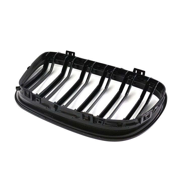 Automotive Gloss Black Dual Slat Inserts Front Bumper Mesh Grille Car Front Grille Fit for BMW 3Series E90 2008-2011