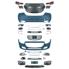 Car Front Bumper Grille Rear Bumper Body Kits for Mercedes Benz Class E W213 2016-2020 Upgrade to Maybach 2021-2023,www.hongyangcorp.com,Car Front Bumper Grille Rear Bumper Body Kits for Mercedes Benz Class E W213 2016-2020 Upgrade to Maybach 2021-2023