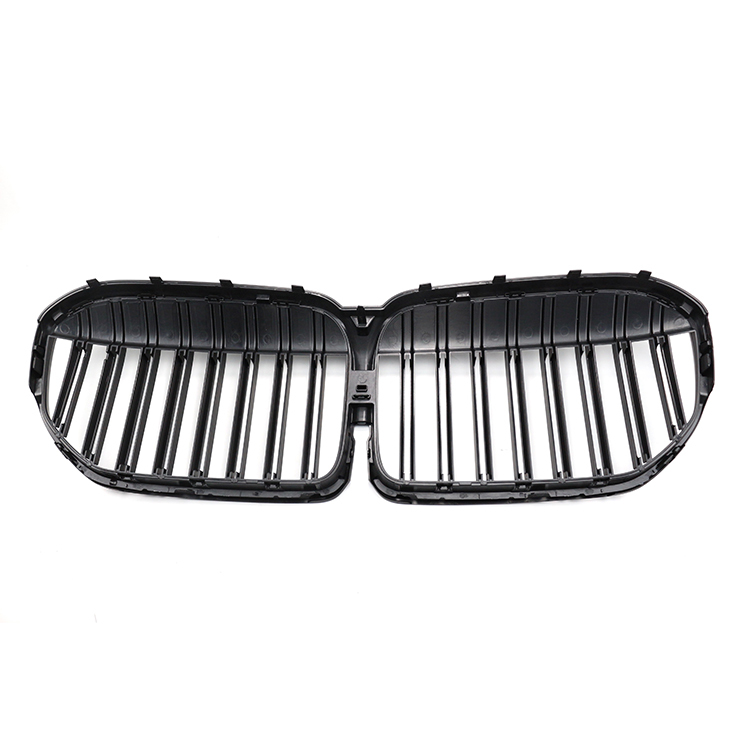 Matte Black Dual Slat Aftermarket Front Bumper Mesh Guard Grille Car Front Grille Fit for BMW 7 Series G11/G12 2019-IN
