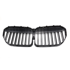 Matte Black Dual Slat Aftermarket Front Bumper Mesh Guard Grille Car Front Grille Fit for BMW 7 Series G11/G12 2019-IN