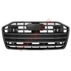 Car Auto Spare Parts Bodykit Grille for Audi A6 Upgrade to S6 Glossy Black Frame/Silver Strip/ACC 2019 2020 2021 2022 2023 2024,www.hongyangcorp.com,Car Auto Spare Parts Bodykit Grille for Audi A6 Upgrade to S6 Glossy Black Frame/Silver Strip/ACC 2019 2020 2021 2022 2023 2024