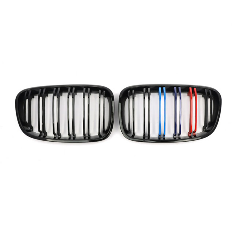 The Hot Sale  Front Grill for BMW 1 Series F20 2012-2014  Double Slat M Colour  Grille