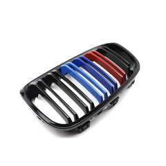 The Hot Sale  Front Grill for BMW 1 Series F20 2012-2014  Double Slat M Colour  Grille