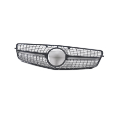 Wholesale Car Accessories Diamond Black/Silver Mesh Front Bumper Grille for Mercedes Benz Class C W204 2007-2014,www.hongyangcorp.com,Wholesale Car Accessories Diamond Black/Silver Mesh Front Bumper Grille for Mercedes Benz Class C W204 2007-2014