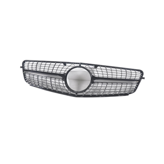 Wholesale Car Accessories Diamond Black/Silver Mesh Front Bumper Grille for Mercedes Benz Class C W204 2007-2014,www.hongyangcorp.com,Wholesale Car Accessories Diamond Black/Silver Mesh Front Bumper Grille for Mercedes Benz Class C W204 2007-2014