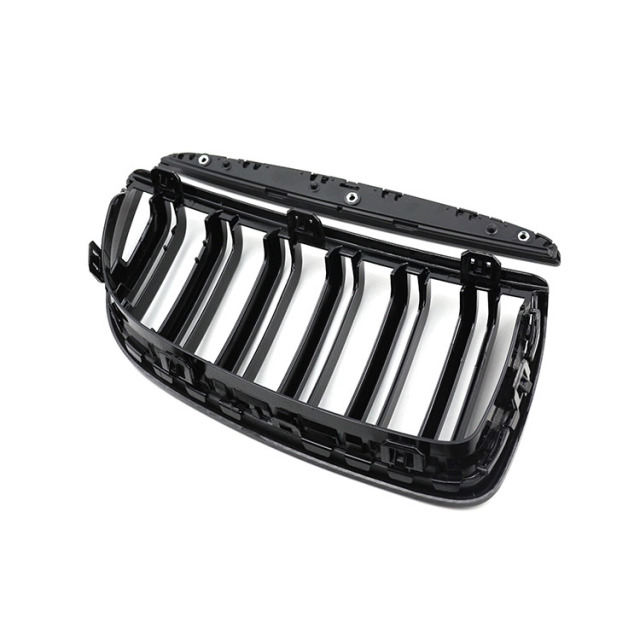 Good Quality Car Front Bumper Grille for BMW 3 Series E90 2005-2007 Double Slat Carbon Look Matte Black