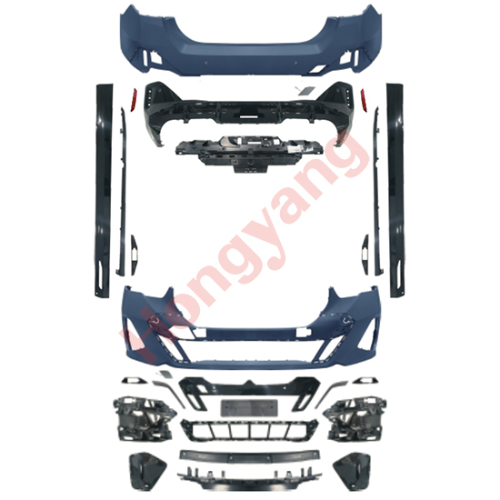 Auto Spare Parts Car Front Bumper Assy Grille Front Lip Spoiler Bodykit for BMW 5Series G60 G68 Modified to M-Tech 2024