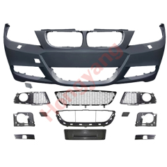 Car Front Bumper Body Kit Front Bumper for BMW 3 Series E90 Modified to M-Tech 2009-2012 With Fog Lamp Hole Style