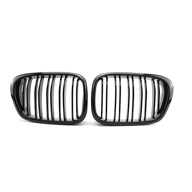 Car Parts Kit Carbon Look Dual Slat Front Bumper Mesh Shutter Grille Car Front Grille Fit for BMW Series 5 E39 2002-2004,www.hongyangcorp.com,Car Parts Kit Carbon Look Dual Slat Front Bumper Mesh Shutter Grille Car Front Grille Fit for BMW Series 5 E39 2002-2004
