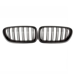 ABS Dual Slat Matte Black Car Front Grille for BMW 5 Series F10 F11 F18 2010-2017,www.hongyangcorp.com,ABS Dual Slat Matte Black Car Front Grille for BMW 5 Series F10 F11 F18 2010-2017