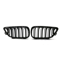 Modified Gloss Black Dual Slat Front Bumper Mesh Radiator Net Grille Car Front Grille for BMW Series 2 F22 F23 2014,www.hongyangcorp.com,Modified Gloss Black Dual Slat Front Bumper Mesh Radiator Net Grille Car Front Grille for BMW Series 2 F22 F23 2014