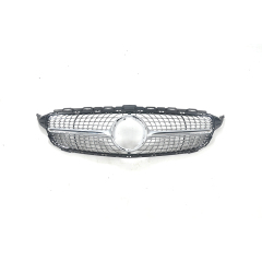 Wholesale Car Accessories Diamond Black/Silver  Mesh Car Front Grille for Mercedes Benz Class C W205 2019-IN,www.hongyangcorp.com,Wholesale Car Accessories Diamond Black/Silver  Mesh Car Front Grille for Mercedes Benz Class C W205 2019-IN