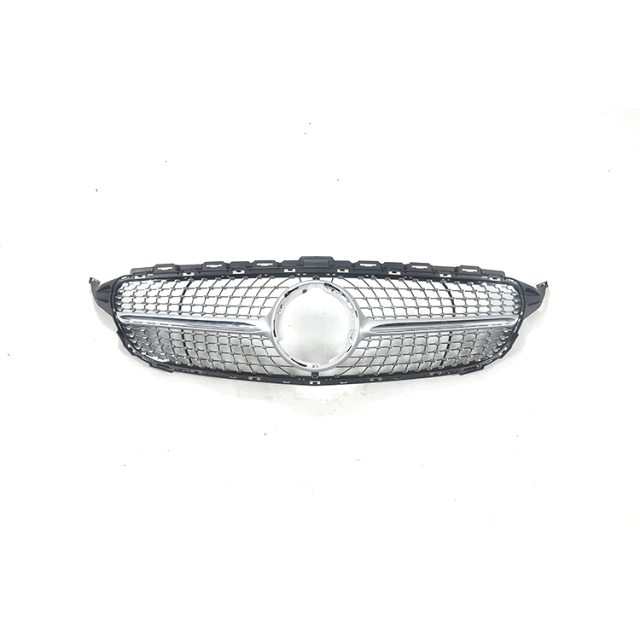 Wholesale Car Accessories Diamond Black/Silver  Mesh Car Front Grille for Mercedes Benz Class C W205 2019-IN,www.hongyangcorp.com,Wholesale Car Accessories Diamond Black/Silver  Mesh Car Front Grille for Mercedes Benz Class C W205 2019-IN