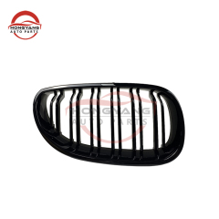 Auto Accessory Chrome Dual Slat Front Bumper Mesh Radiator Grille Car Front Grille Fit for BMW Series 5 E60 2003-2010