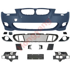 Auto Spare Parts Car Front Bumper Assy Grille Front Lip Spoiler Bodykit for BMW 5 Series E60 Modified to M-Tech 2004-2007