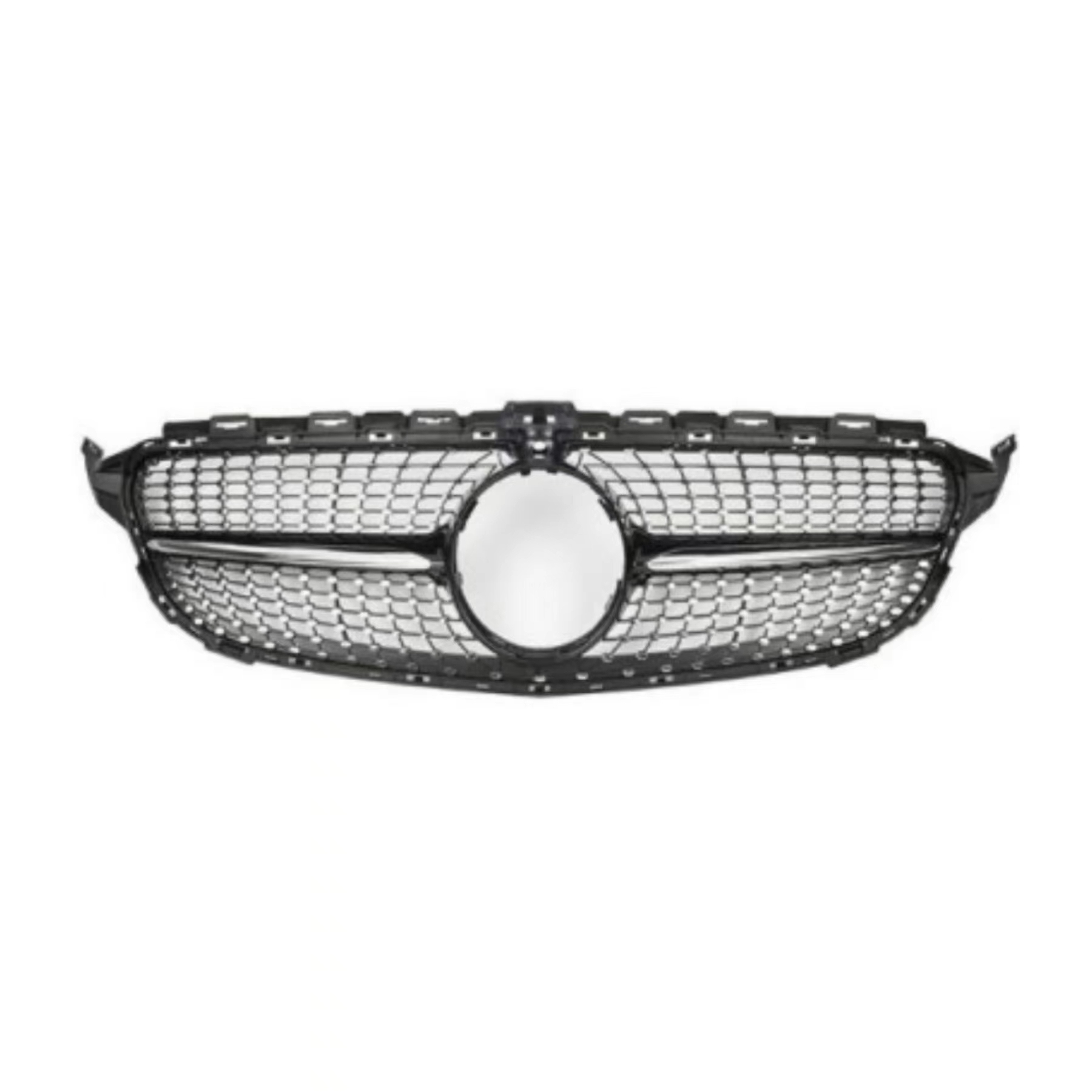 Auto Parts Car Front Grille for Mercedes Benz C W205 2015-2018 Diamond Black High Configuration,www.hongyangcorp.com,Auto Parts Car Front Grille for Mercedes Benz C W205 2015-2018 Diamond Black High Configuration