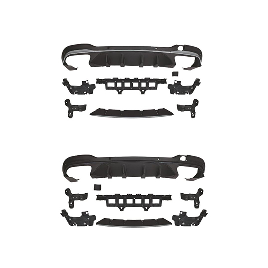 Auto Parts Car Body Kits Rear Bumper Rear Diffuser for Mercedes Benz Class GLC X253 Upgrade to AMG63 2020-2022 Silver/Black,www.hongyangcorp.com,Auto Parts Car Body Kits Rear Bumper Rear Diffuser for Mercedes Benz Class GLC X253 Upgrade to AMG63 2020-2022 Silver/Black