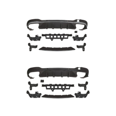 Auto Parts Car Body Kits Rear Bumper Rear Diffuser for Mercedes Benz Class GLC X253 Upgrade to AMG63 2020-2022 Silver/Black,www.hongyangcorp.com,Auto Parts Car Body Kits Rear Bumper Rear Diffuser for Mercedes Benz Class GLC X253 Upgrade to AMG63 2020-2022 Silver/Black