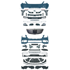 Car Body Kit Front Bumper Grille Side Skirts Rear Bumper for Mercedes Benz S Class Old to New W222 Upgrade to Maybach 2018-2020,www.hongyangcorp.com,Car Body Kit Front Bumper Grille Side Skirts Rear Bumper for Mercedes Benz S Class Old to New W222 Upgrade to Maybach 2018-2020