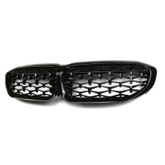 Best Selling Car Accessories Diamond Black Frame with Black Point W/O Hole Car Grill for BMW 3 Series G20/G28 2020,www.hongyangcorp.com,Best Selling Car Accessories Diamond Black Frame with Black Point W/O Hole Car Grill for BMW 3 Series G20/G28 2020