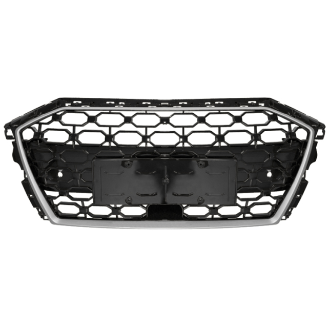 Car Auto Spare Parts Bodykit Grille for Audi A3-(2021+) Upgrade to RS3-(2021+) Silver 2021 2022 2023 2024,www.hongyangcorp.com,Car Auto Spare Parts Bodykit Grille for Audi A3-(2021+) Upgrade to RS3-(2021+) Silver 2021 2022 2023 2024