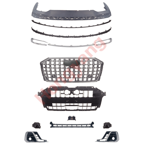 Car Auto Spare Parts  Front Bumper Assy Grille Front Bumper Assy Front Lip Spoiler Bodykit for Audi A8 2011-2017