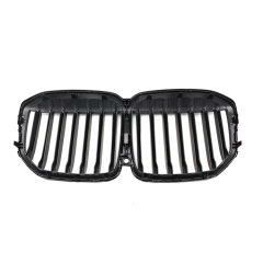 Automotive Gloss Black Single Slat Front Bumper Mesh Guard Grille Car Front Grille for BMW Series X7 G07 2019,www.hongyangcorp.com,Automotive Gloss Black Single Slat Front Bumper Mesh Guard Grille Car Front Grille for BMW Series X7 G07 2019