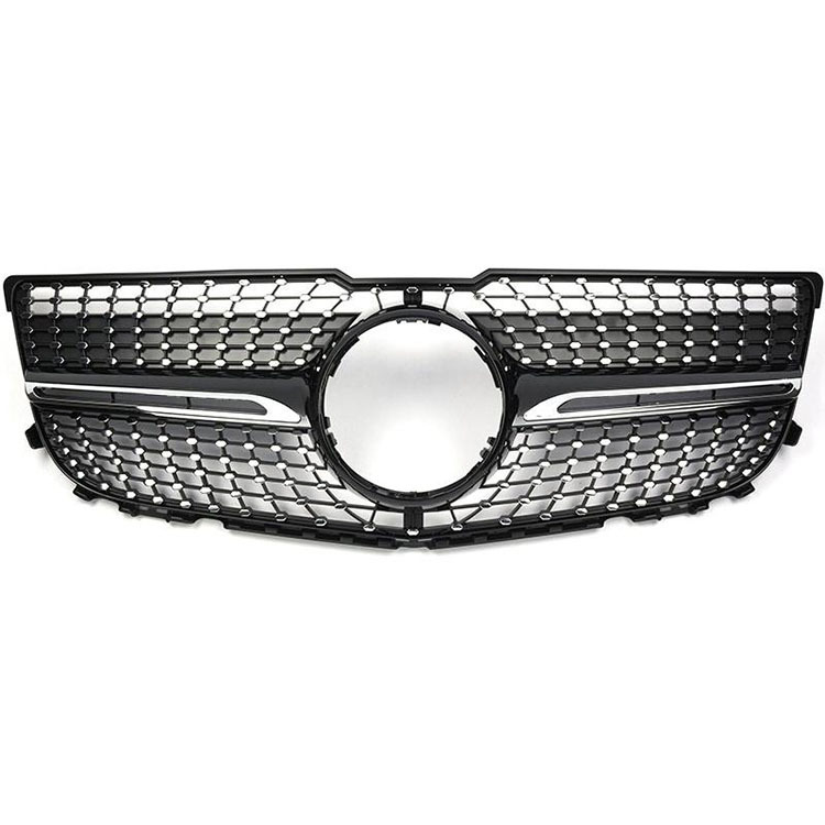 Diamond GTR Original Black Silver Car Front Grille Grills for Mercedes Benz GLK Class X204 2008-2012,www.hongyangcorp.com,Diamond GTR Original Black Silver Car Front Grille Grills for Mercedes Benz GLK Class X204 2008-2012