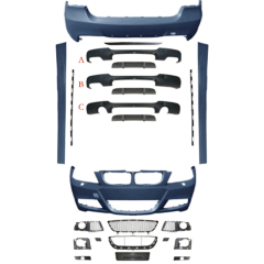 Auto Parts Car Body Kits Front Bumper Car Rear Bumper for BMW 3 Series E90 Upgrade to M-Tech 2009-2012 with Fog Lamp Hole,www.hongyangcorp.com,Auto Parts Car Body Kits Front Bumper Car Rear Bumper for BMW 3 Series E90 Upgrade to M-Tech 2009-2012 with Fog Lamp Hole