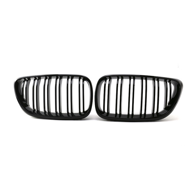 Modified Gloss Black Dual Slat Front Bumper Mesh Radiator Net Grille Car Front Grille for BMW Series 2 F22 F23 2014,www.hongyangcorp.com,Modified Gloss Black Dual Slat Front Bumper Mesh Radiator Net Grille Car Front Grille for BMW Series 2 F22 F23 2014