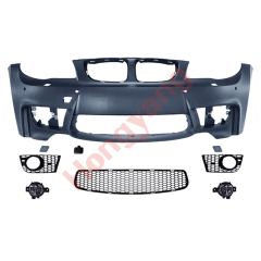 Auto Spare Parts Car Front Bumper Assy Grille Rear Diffuser Bodykit for BMW 1 Series E82 E87 Modified to 1M 2008-2011