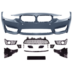 Car Body Kit Front Bumper for BMW F30 F35 Modified to M3 2013-2018 Front Bumper Assy With Fog Lamp Hole
