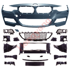 Car BodyKit Front Bumper Assy for BMW 3Series F30 F35 2013-2018 Modified to M-Tech 2013-2018 With Fog Lamp Hole