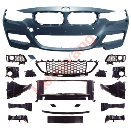 Car BodyKit Front Bumper Assy for BMW 3Series F30 F35 2013-2018 Modified to M-Tech 2013-2018 With Fog Lamp Hole
