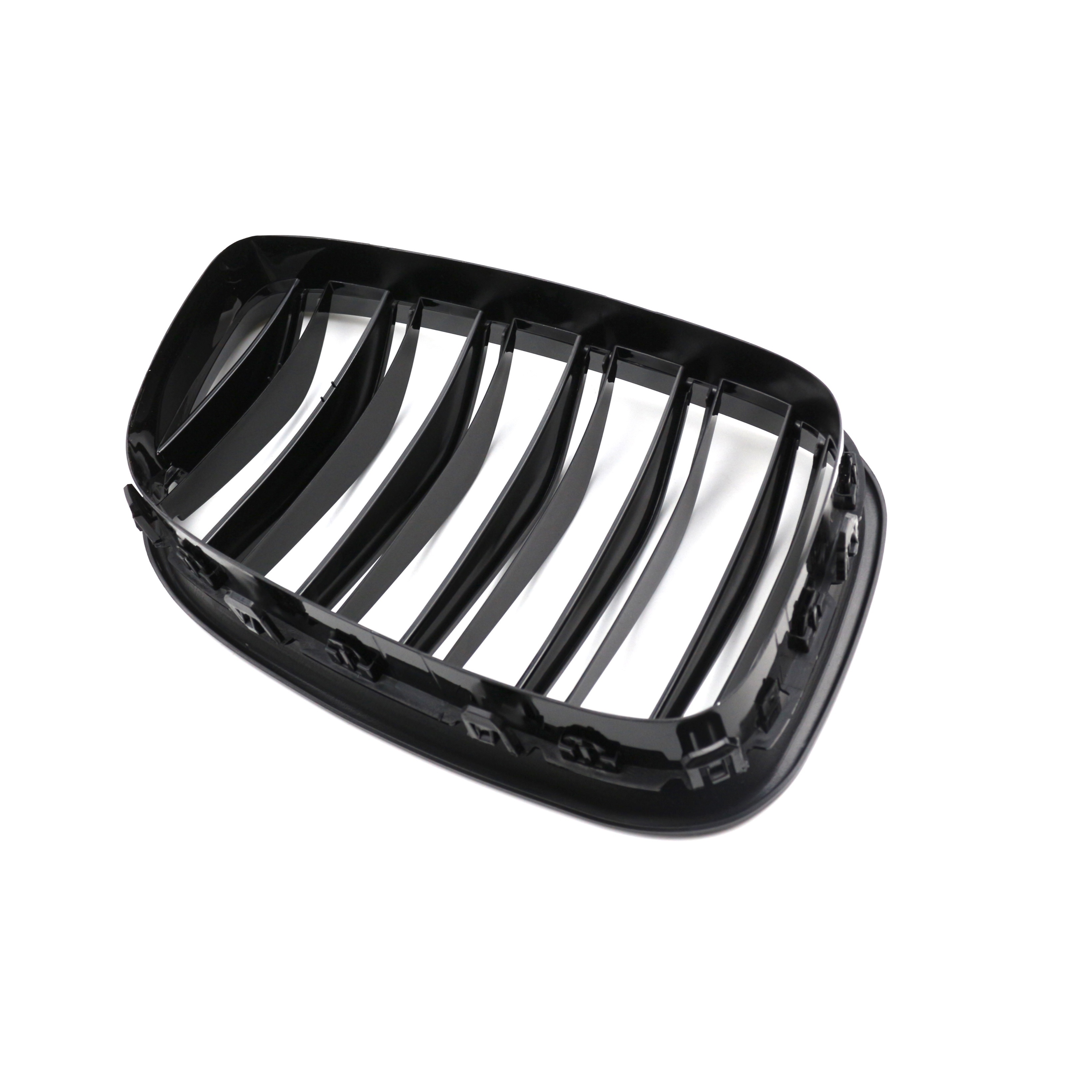 Accessories Car Double Slat Line Glossy Matte Black Mesh Front Car Grille for BMW 5 Series F07 GT 2009-2016,www.hongyangcorp.com,Accessories Car Double Slat Line Glossy Matte Black Mesh Front Car Grille for BMW 5 Series F07 GT 2009-2016