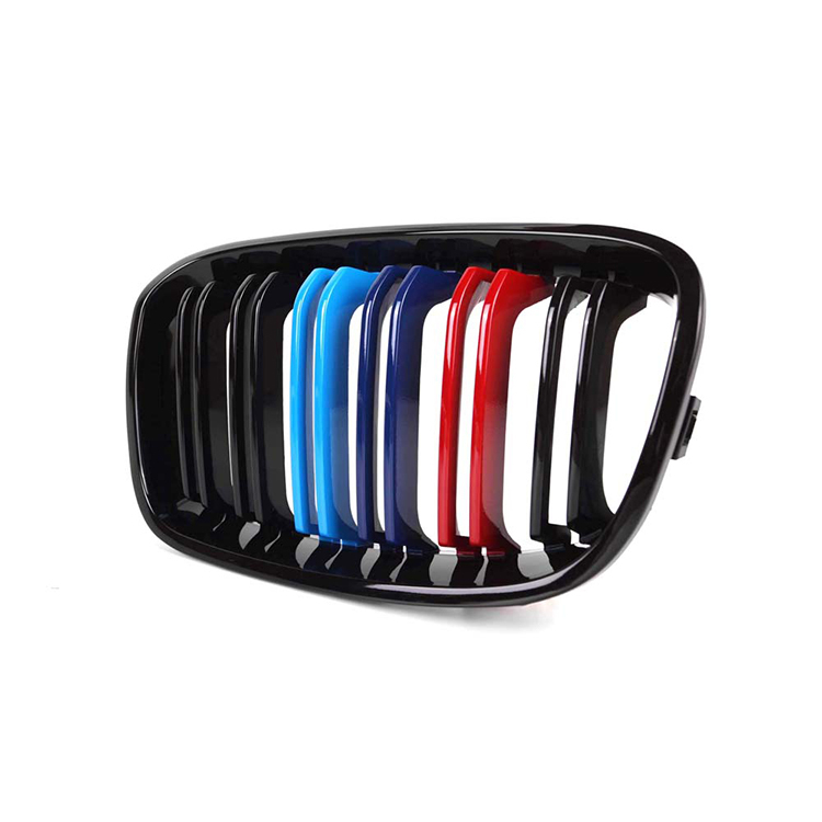 The Hot Sale  Front Grill for BMW 1 Series F20 2012-2014  Double Slat M Colour  Grille