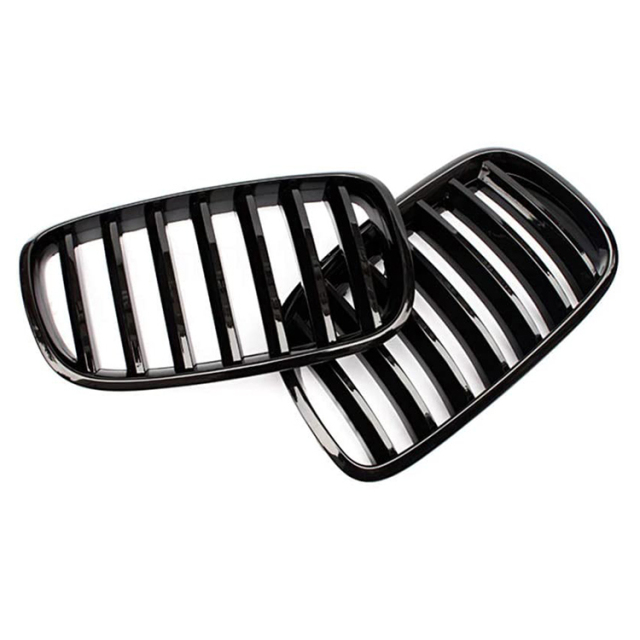 Gloss Black Single Slat Front Bumper Mesh Grille Car Front Grille Fit for BMW Series X5 E70 2008-2014,www.hongyangcorp.com,Gloss Black Single Slat Front Bumper Mesh Grille Car Front Grille Fit for BMW Series X5 E70 2008-2014