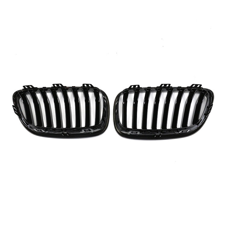 Factory Price Car Accessories Supplier Double Slat Gloss/Matte Black Car Front Bumper Grill for BMW 2 Series F22/F23 2013-IN