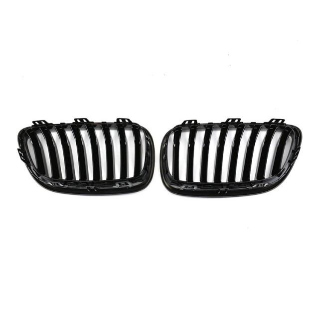 Factory Price Car Accessories Supplier Double Slat Gloss/Matte Black Car Front Bumper Grill for BMW 2 Series F22/F23 2013-IN