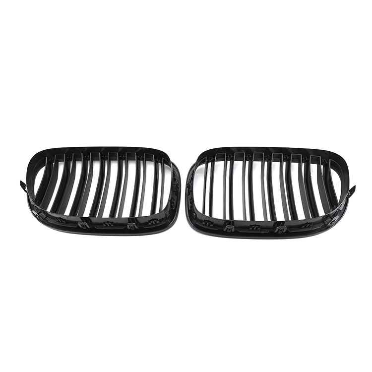 Auto Front Bumper Grille Manufacturer Car Grill for BMW 7 Series F01 2008-2014 Double Slat Glossy Black Modification Replacement