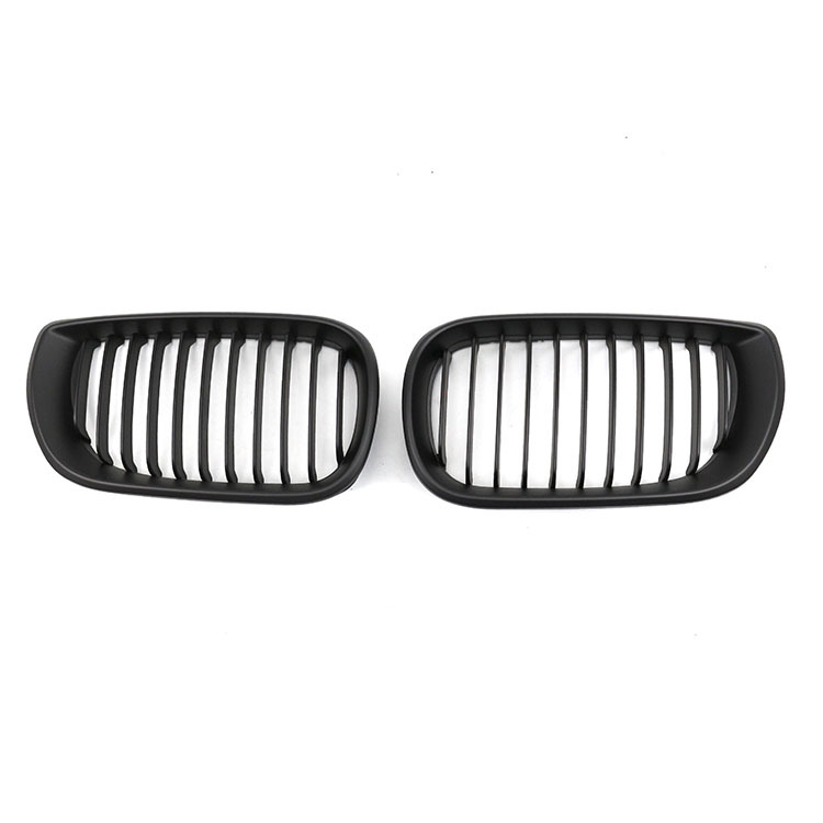 Automotive Matte Black Single Slat Custom OEM Insert Front Bumper Mesh Grille Car Front Grille Fit for BMW E46 2002-2004
