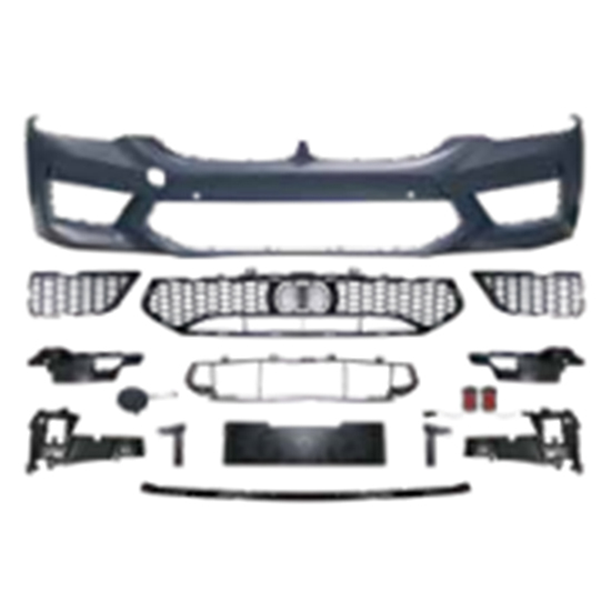 Auto Spare Parts Car Front Bumper Assy Grille Front Lip Spoiler Bodykit for BMW 5Series G30 G38 Modified to M5 2018-2020