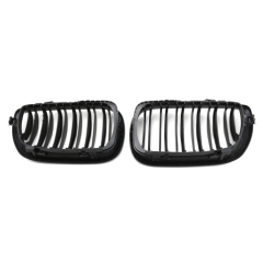Factory Price Car Parts Accessories Double Slat Carbon Look/ M Color Car Front Bumper Grille for BMW 3 Series  E46 2002-2004