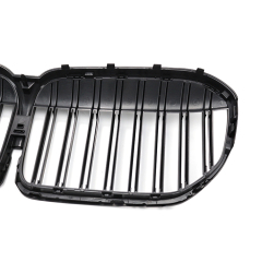 Matte Black Dual Slat Aftermarket Front Bumper Mesh Guard Grille Car Front Grille Fit for BMW 7 Series G11/G12 2019-IN