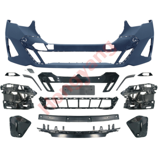 Auto Spare Parts Car Front Bumper Assy Grille Front Lip Spoiler Bodykit for BMW 5Series G60 G68 Modified to M-Tech 2024