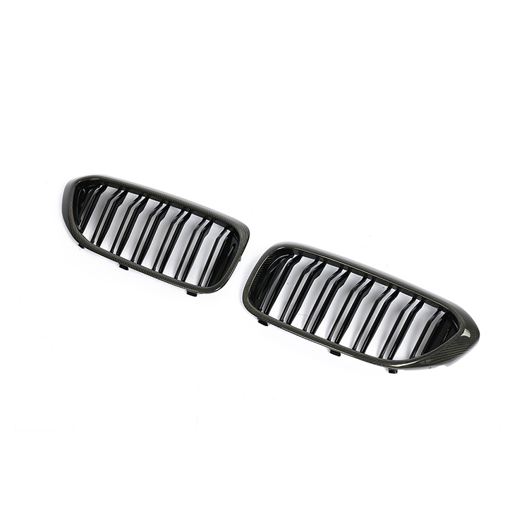 Auto Accessory Carbon Look Dual Slat Front Bumper Mesh Radiator Grille Car Front Grille Fit for BMW 5 Series G30 2017-2020,www.hongyangcorp.com,Auto Accessory Carbon Look Dual Slat Front Bumper Mesh Radiator Grille Car Front Grille Fit for BMW 5 Series G30 2017-2020