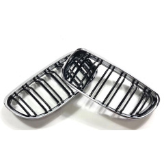 Car Decoration Accessories Double Slat Chrome Gloss Black Car Grills for BMW 3 Series E90 2008-2011 2009,www.hongyangcorp.com,Car Decoration Accessories Double Slat Chrome Gloss Black Car Grills for BMW 3 Series E90 2008-2011 2009