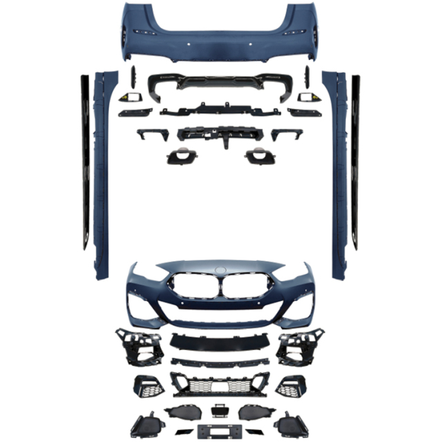 Vehicle Spare Parts Car Front Bumper Assy Grille Rear Diffuser Bodykit for BMW 2 Series F44 Modified to M-Tech 2020-2023